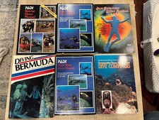 Lot Of 6 Scuba Diving Books-PADI Manuals, Diving Bermuda, Divers Guide