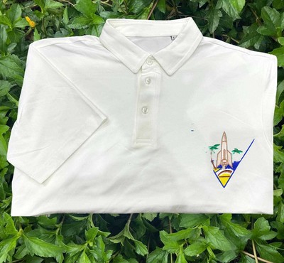 Station roosevelt roads pr embroidered patch polo shirt