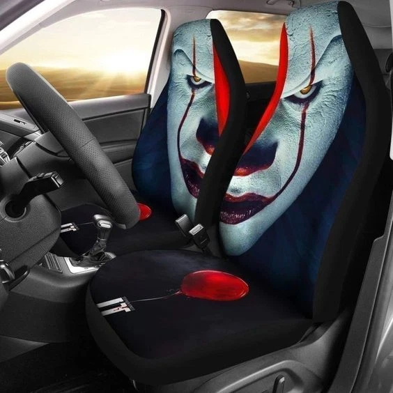Pennywise Face It Car Seat Covers Horror Movies Car Seat Covers (set of 2)