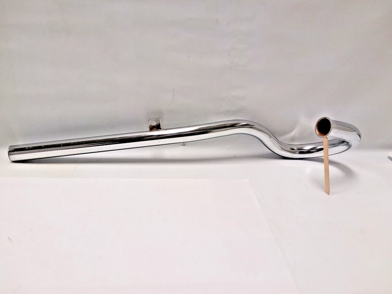HONDA CL125A LEFT HAND EXHAUST PIPE N.O.S., 18420-243-000 , 1967 TO 1969