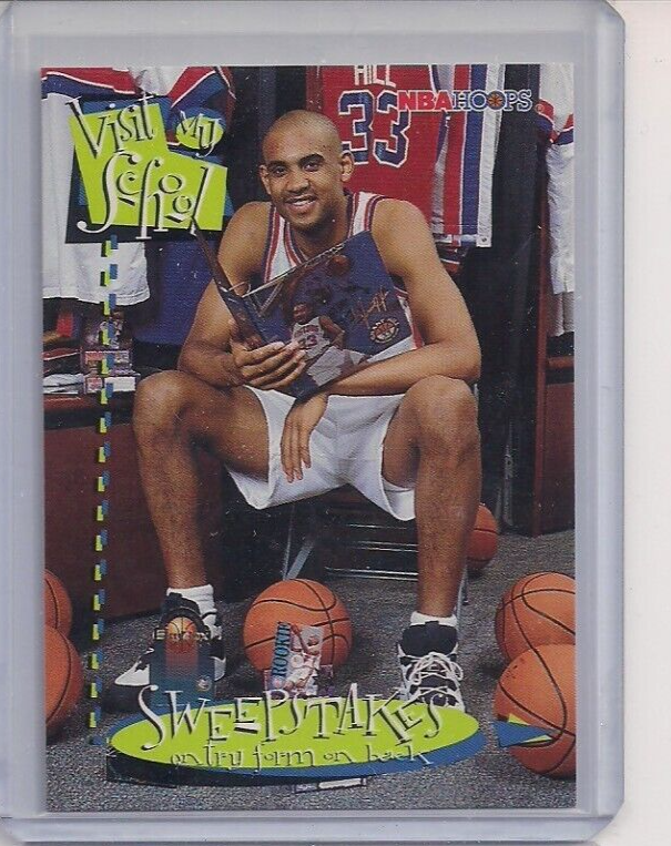 1995-96 NBA Hoops Visit My School Sweepstakes Grant Hill | eBay