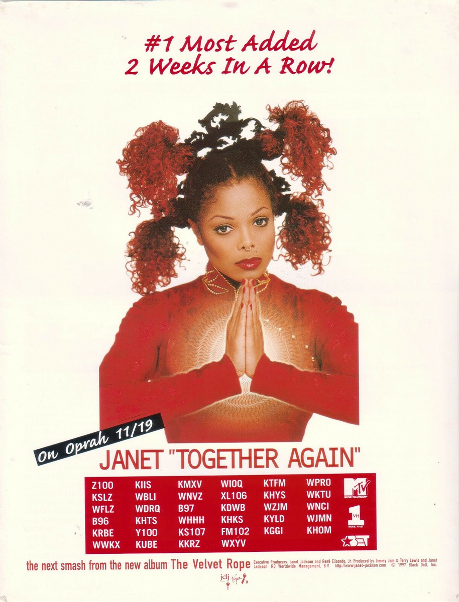 Janet Jackson 1997 Ad- Together Again Advertisement | eBay