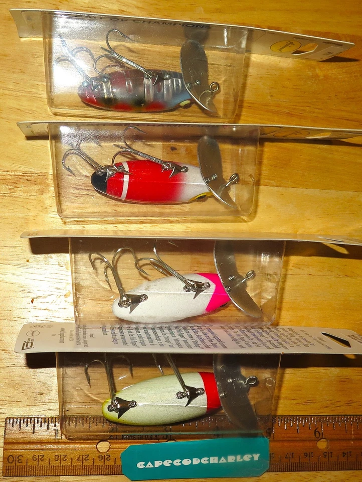 Lot 4 Different Color Arbogast JITTERBUGS G651 New Old Stock #10 - Image 4 of 4