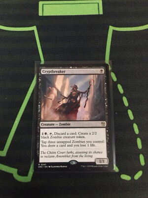 MTG Magic The Gathering Cryptbreaker DRC Rare Black Zombie Commander 