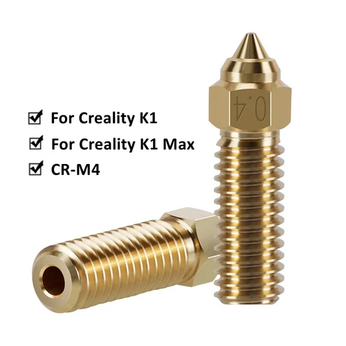 0.2-1.2mm High Speed Brass Nozzle For Creality K1/K1/CR-M4 3D Printer Nozzles