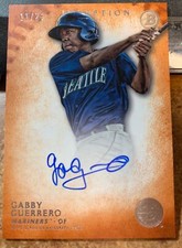 2015 Bowman Inception Prospect Autographs Orange #PAGG Gabby Guerrero Auto 11/25