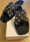 Steven Madden Womens Size 8 NWT! Andrian Chic Black &Gold Studded Sandals! — photo 1