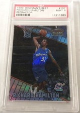 1999-00 Bowman's Best RICHARD HAMILTON Refractor Rc Card #107 #d 175/400 PSA 9