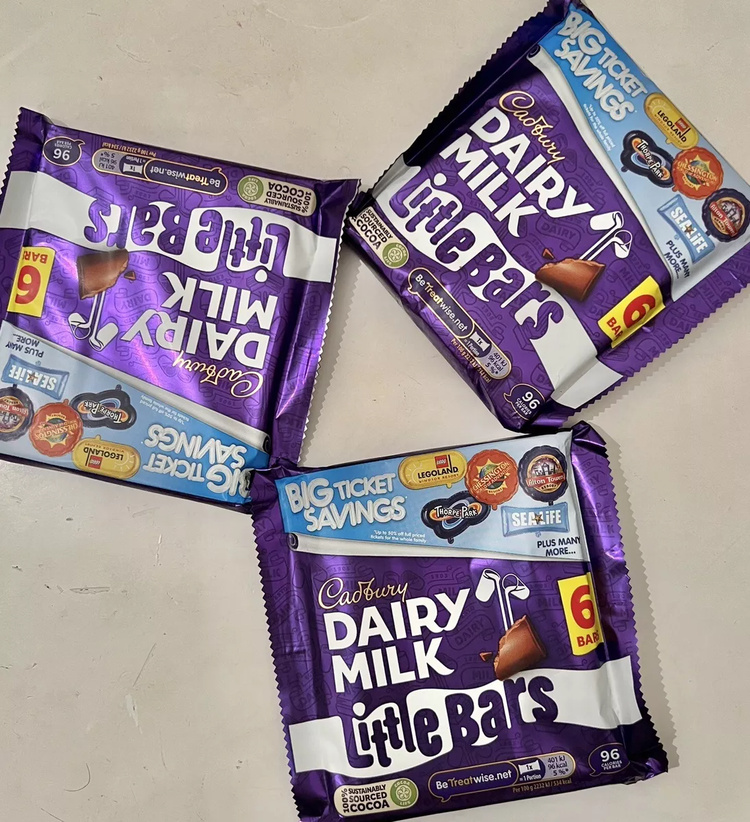 Cadbury Dairy Milk Chocolate Little 6 Bars For Sale 3 108G eBay