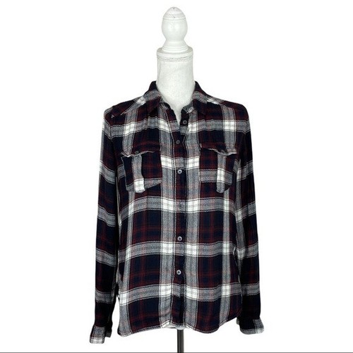 Paige Plaid Flannel Super Soft Button 