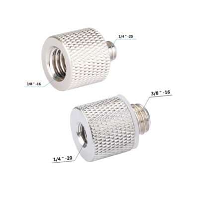 CAMVATE 1/4''-20 to 3/8''-16 Threaded Screw Adapter Male to Female Tripod Screw