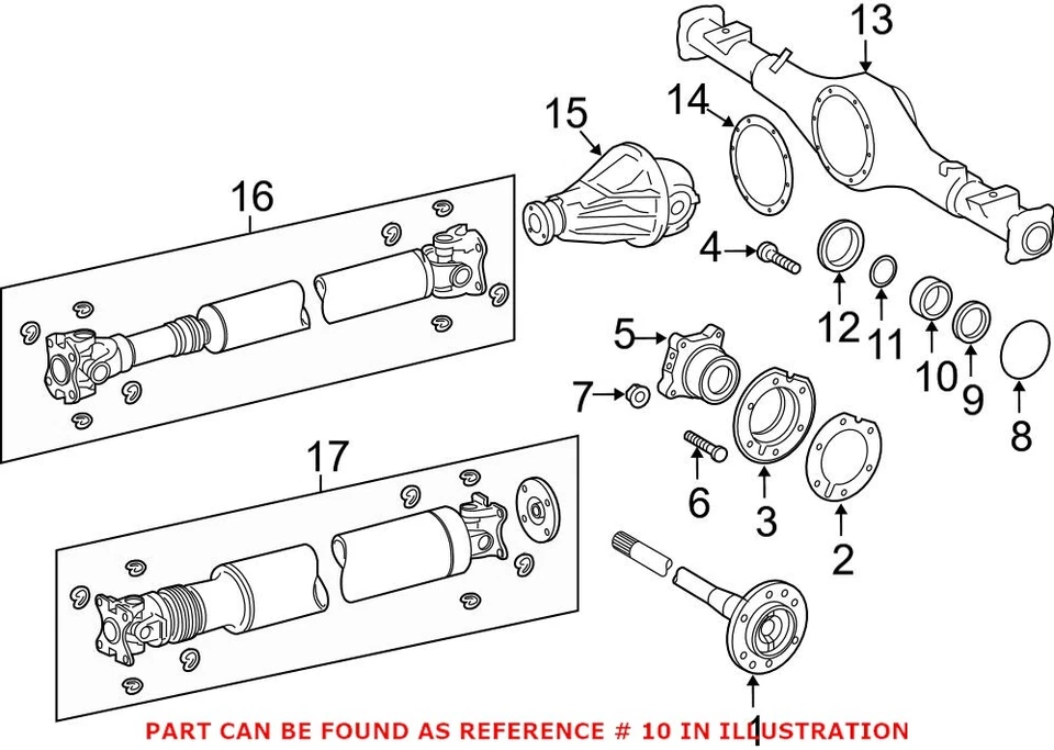 Para cubo de rueda y retenedor de cojinete genuino para Toyota Land Cruiser Tundra Foto 4 de 4