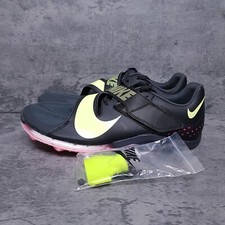 NIKE Air Zoom LJ Long Jump Elite Spikes Mens 9 Womens 10.5 Black Volt Pink