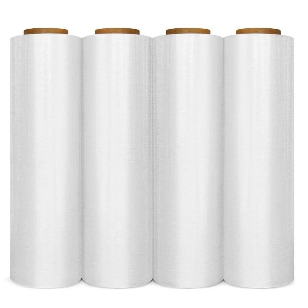 4 Rolls Hand Stretch Plastic Film Shrink Pallet Wrap 18" X 1500 FT Heavy Duty Review