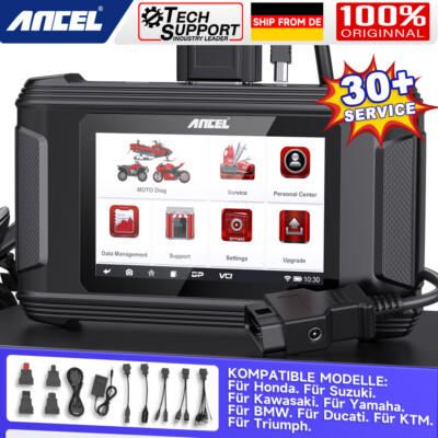  2026 ANCEL MT500 Profi Motorrad OBD2 Diagnosegerät TPMS für Honda für Yamaha