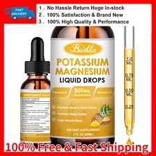 2 Packs Magnesium Liquid Drops, Magnesium Glycinate,Improve Sleep,Anxiety Relief