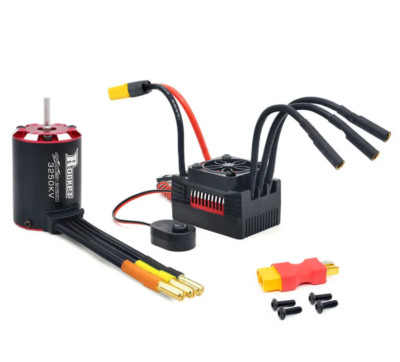 Rocket V2 Supersonic 3650 3250KV/4350 KV 4-polig RC Brushless Motor + 50A Regler UK