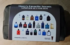 26-Pc. Favorite Scents Sampler+ Hand Cream +Pouch Discovery Set For Him!