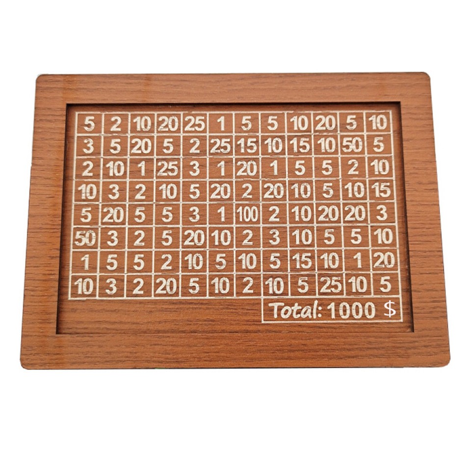 Wooden Money Bank With Counter Money Piggy Bank 10000 Saving Challenge