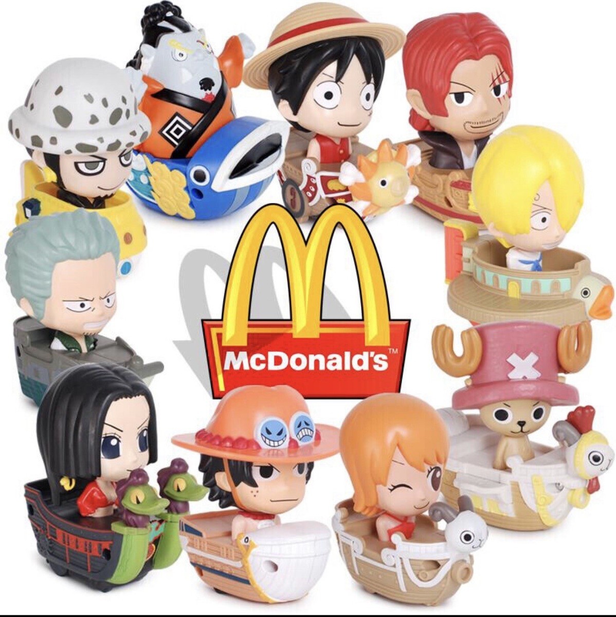 McDonald's Toys 2014 Vintage One Piece RARE Complete Full Set Of