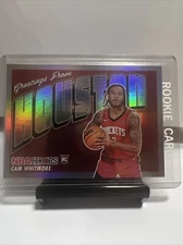 Cam Whitmore 2023-24 Hoops Rookie Greetings Holo RC #19 Houston Rockets