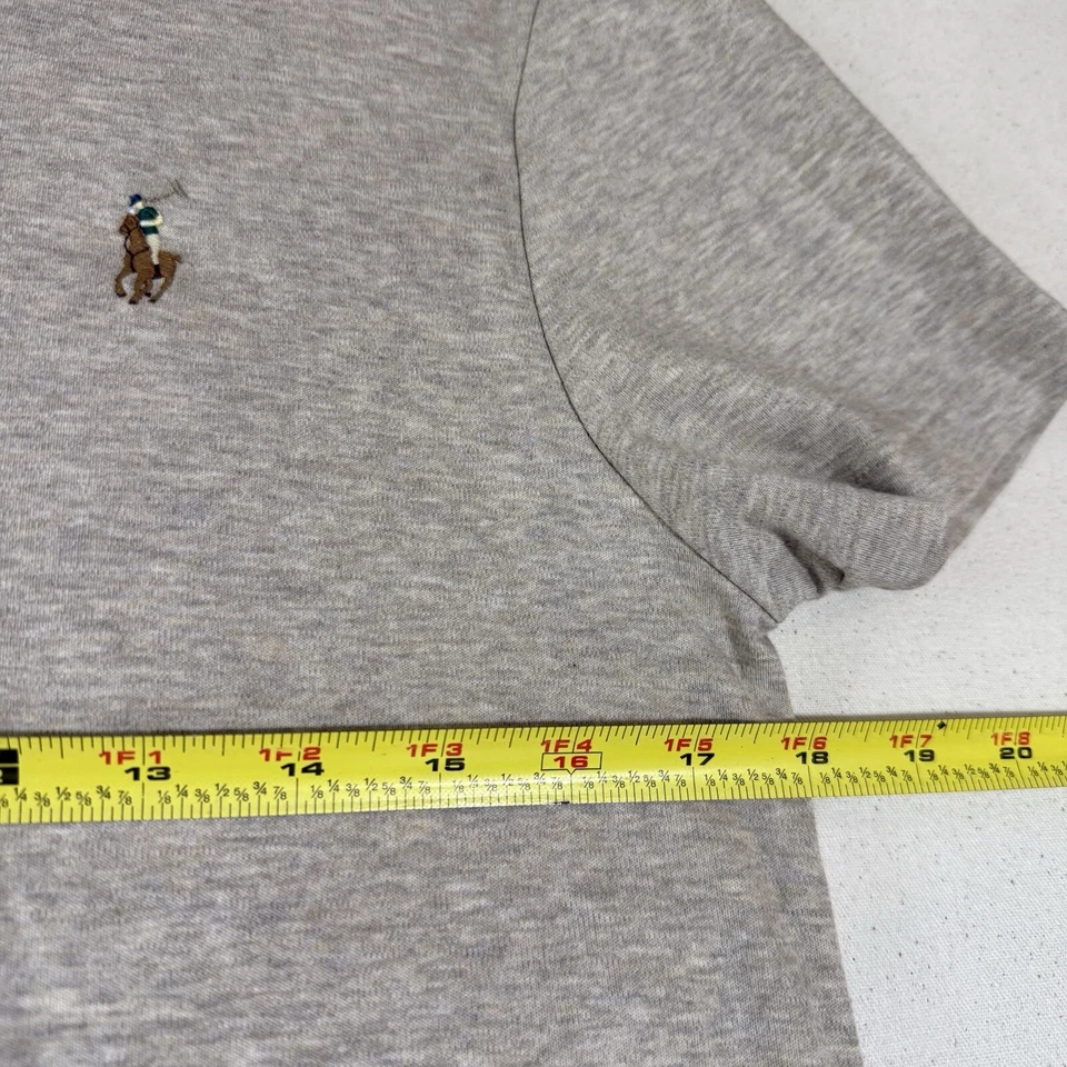 Camiseta Polo Ralph Lauren Para Hombre Mediana Personalizada Calce Ajustado Beige Foto 4 de 4