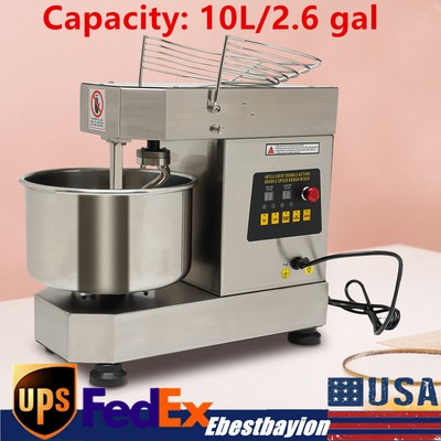 10L Automatic Dough Kneading Machine Stainless Steel Dough Stirring Machine 750W