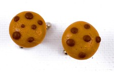 Chocolate Chip Cookie Manschettenknöpfe Künstlerisch Handmade Cool Foodie Chef