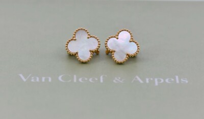 Van Cleef Arpels Vintage Alhambra 18K Yellow Gold Earrings