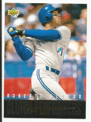 ROBERTO ALOMAR 1993 UPPER DECK REGGIE JACKSON'S CLUTCH PERFORMERS CARD