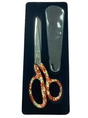 Sew Mate Tailor Fabric Cutting Trimming Dressmaking Shears 8'', Floral Plated