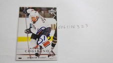 2008 2009 Upper Deck Andrew Cogliano signed NHL Card