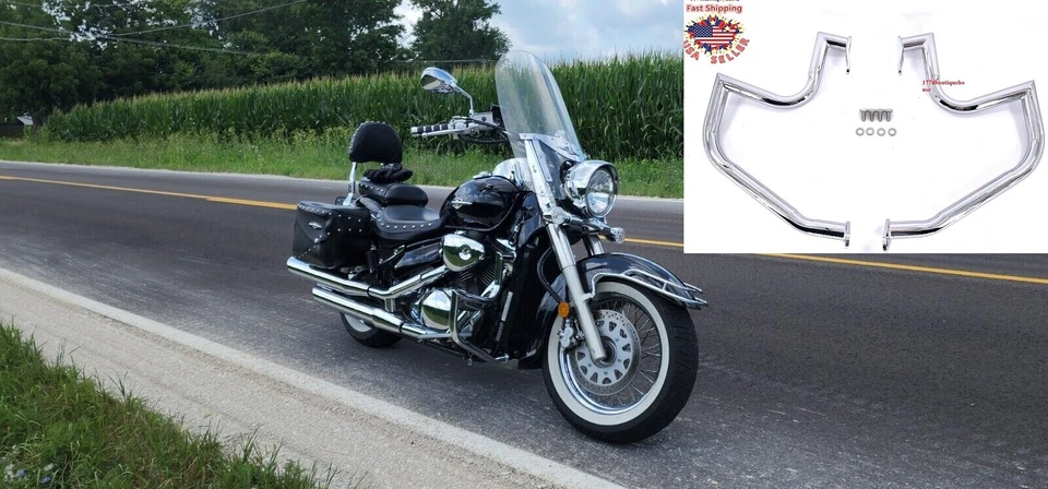 Suzuki VL800 Intruder Volusia C50 M50 Crash Engine Guard Highway Freeway Bar 25 - Image 2 of 4