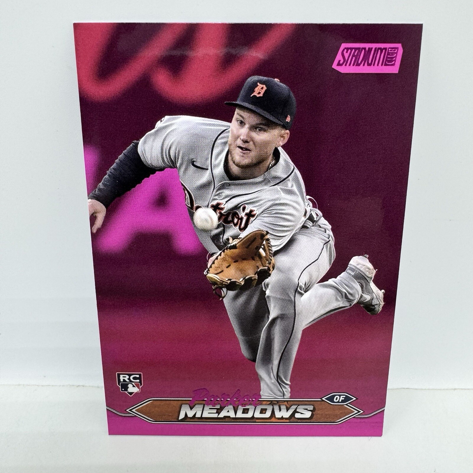 2024 Topps Stadium Club Parker Meadows Pink Foil RC #105 MLB Detroit Tigers