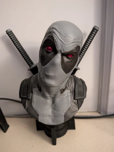 SDCC 2019 MARVEL LEGENDS 3D X-FORCE DEADPOOL 1/2 SCALE BUST