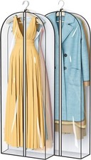 65" Clear Garment Bags for Hanging Clothes 4" Gusseted Dress Bags 65 inch 2