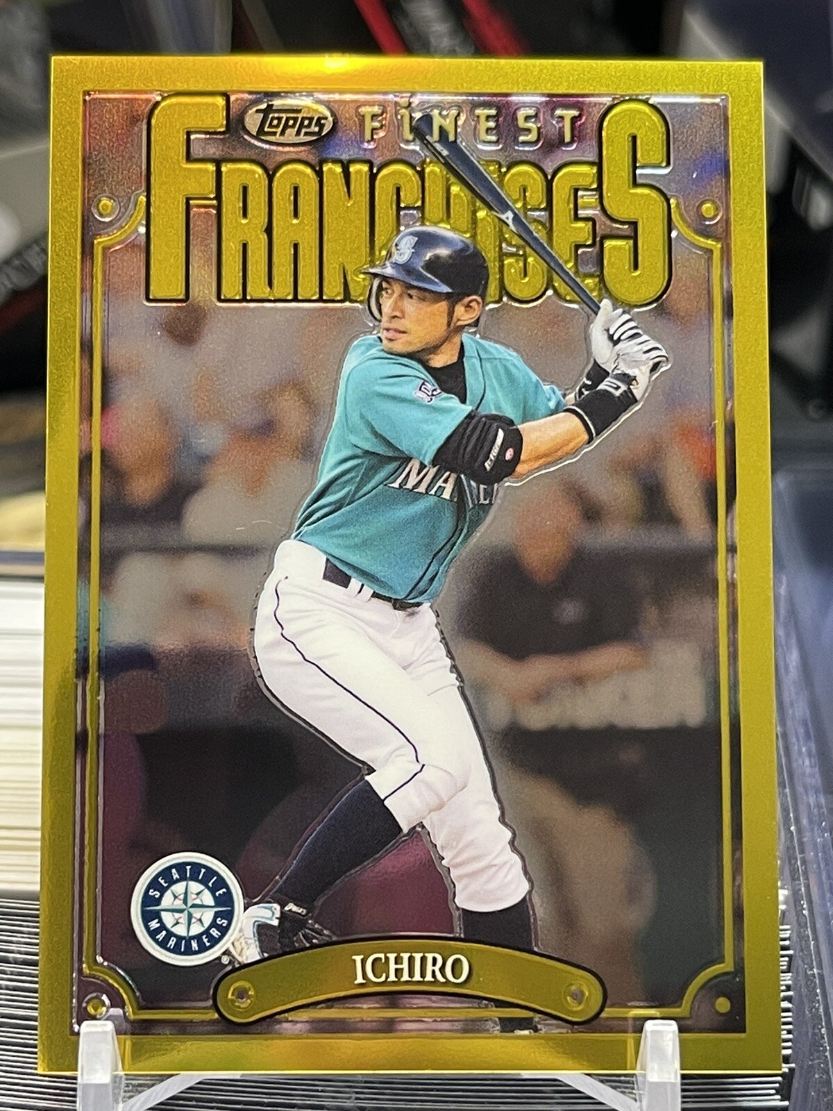 2023 Topps Finest Flashbacks Ichiro Rare Version SP Gold Border Parallel
