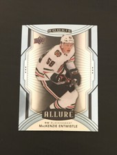 2020-21 Upper Deck Allure Rookie SP MacKenzie Entwistle #141 Chicago Blackhawks