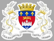 CITY OF BORDEAUX FRANCE COAT OF ARMS COAT OF ARMS LOGO STICKER STICKER BC079