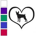 Heart Toy Fox Terrier Dog , Vinyl Decal Sticker, Multiple Colors & Sizes #1526