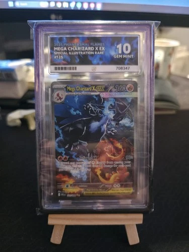 Charizard 125/094 ACE 10 Pokemon Card guard included