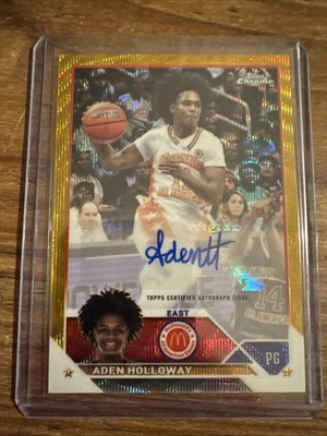 2023 Topps Chrome McDonald's All American Autographs Aden Holloway 48 /50
