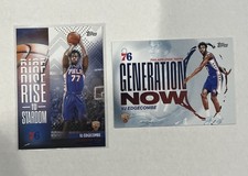 VJ Edgecombe- 2025-26 Topps- RISE TO STARDOM and Generation Now- 76ers RC