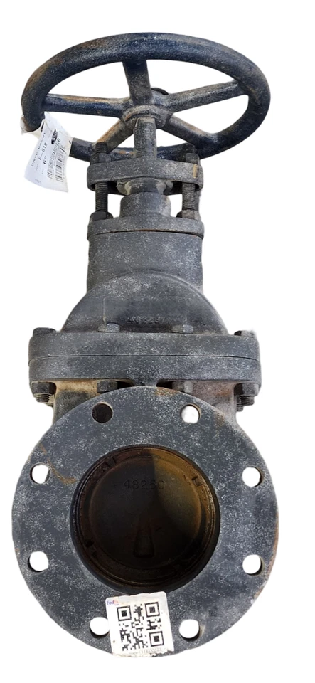 NIBCO F-619 6" Gate Valve – Flanged 125 lb – Cast Iron – Handwheel – 200 PSI - Image 3 of 4