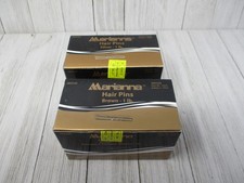 Marianna Crimped Hair Pins Silver and Brown 1 Pound 15 oz Hair Salon Cosmetology