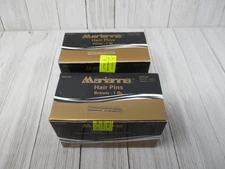 Marianna Crimped Hair Pins Silver and Brown 1 Pound 15 oz Hair Salon Cosmetology