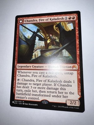 MTG, Chandra, Roaring Flame/Chandra, Fire of Kaladesh Double Side Card 135/272 M
