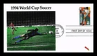 WORLD CUP SOCCER 40C FIRST DAY ISSUE DYNAMITE HAND COLORED US COVER