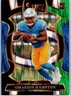 2025 Panini Select Black and Green Prizm Shock #2 Omarion Hampton RC Chargers