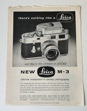 Leica M3 New Product Reports  Advertisements - 1954 Original - Lot of 4 Items